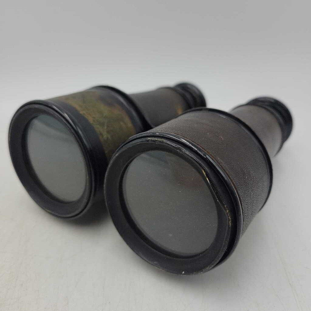 Antique Leather-Wrapped Lepine Paris Binoculars (As-is)