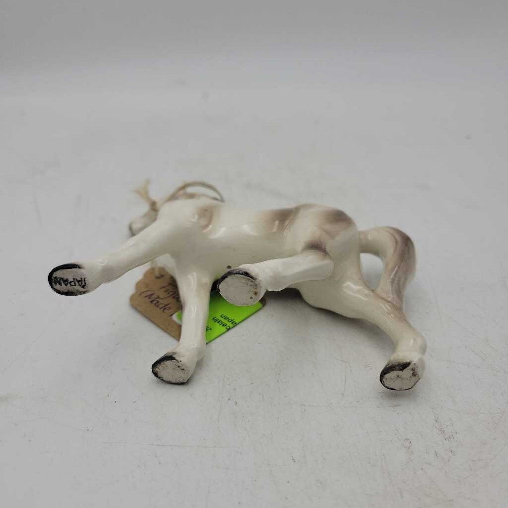 Vintage 4"T Porcelain Horse Figurine from Japan (SAL)