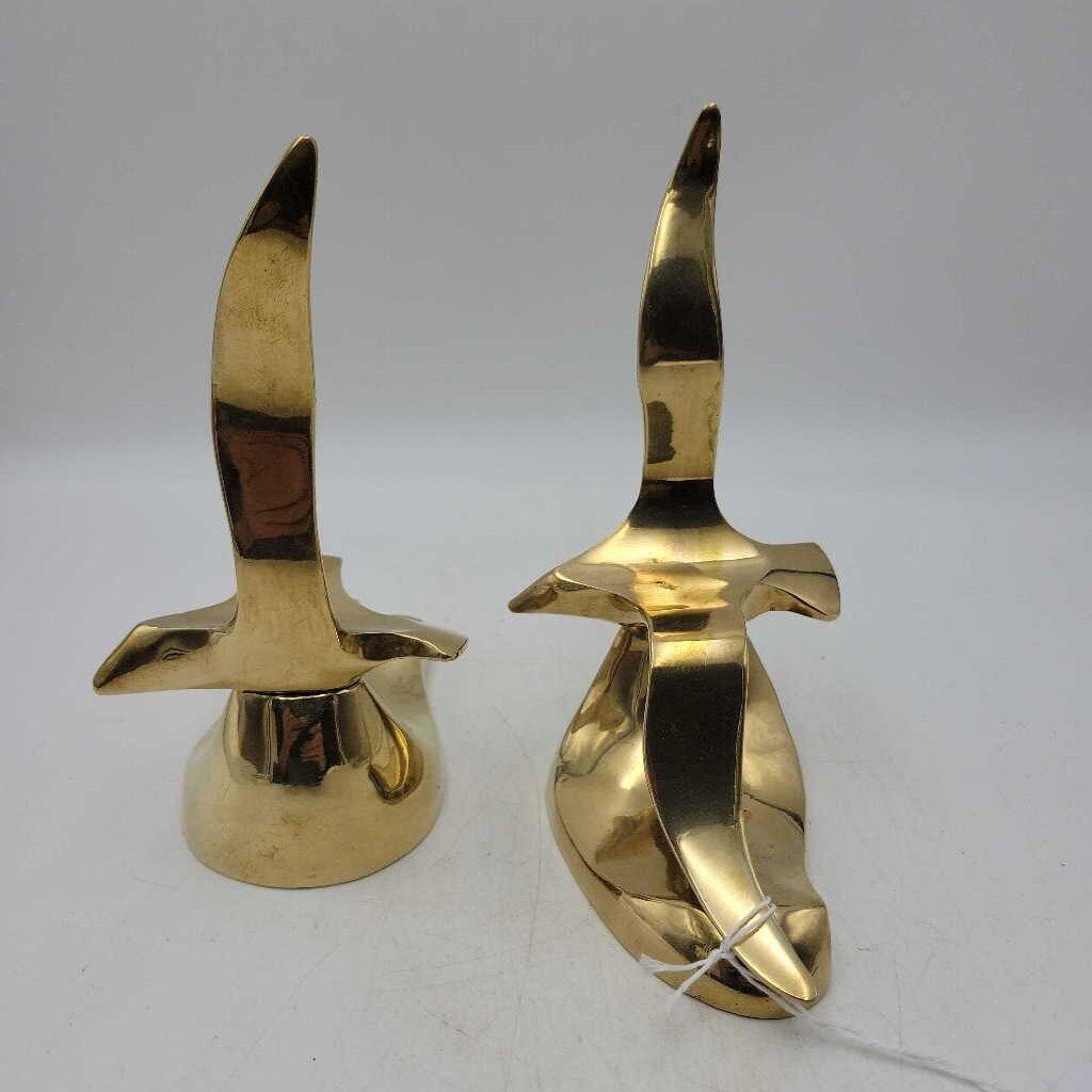 Brass Seagull Figurines/Bookends #2328