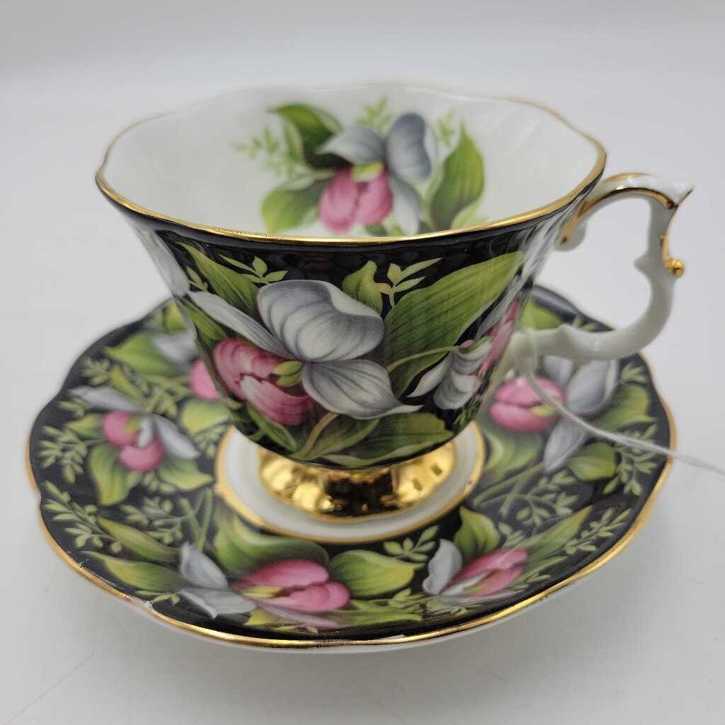 Royal Albert Lady's Slipper Cup and Saucer (DEB)