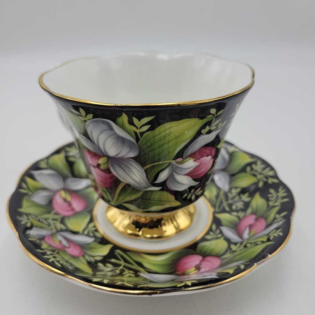 Royal Albert Lady's Slipper Cup and Saucer (DEB)