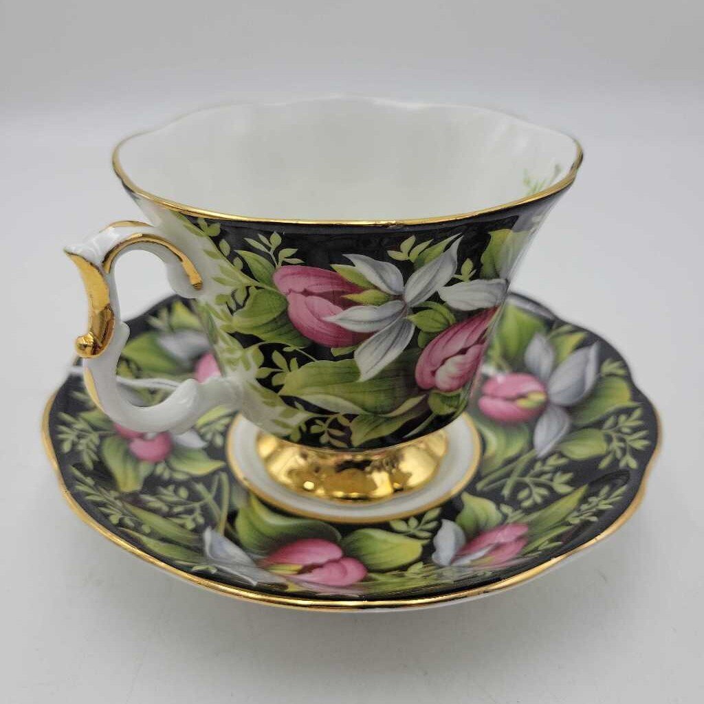 Royal Albert Lady's Slipper Cup and Saucer (DEB)