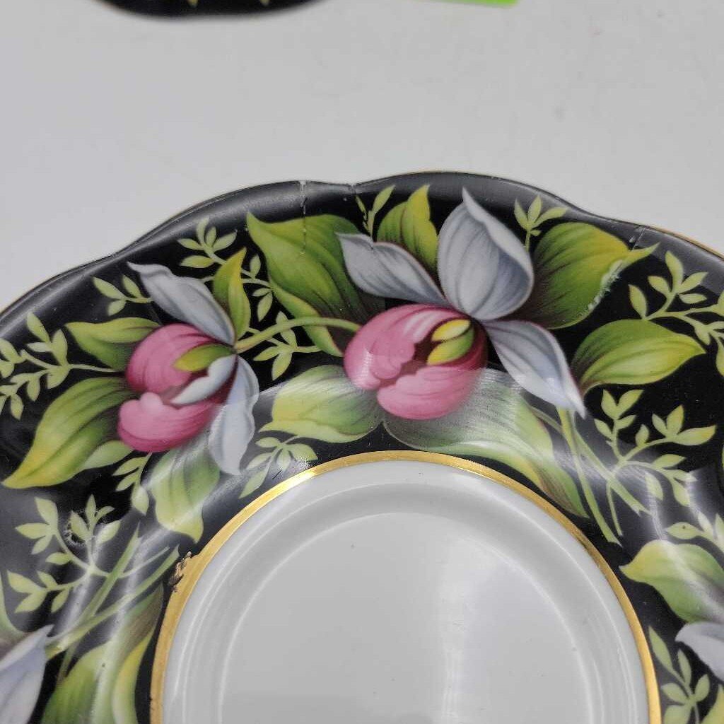 Royal Albert Lady's Slipper Cup and Saucer (DEB)