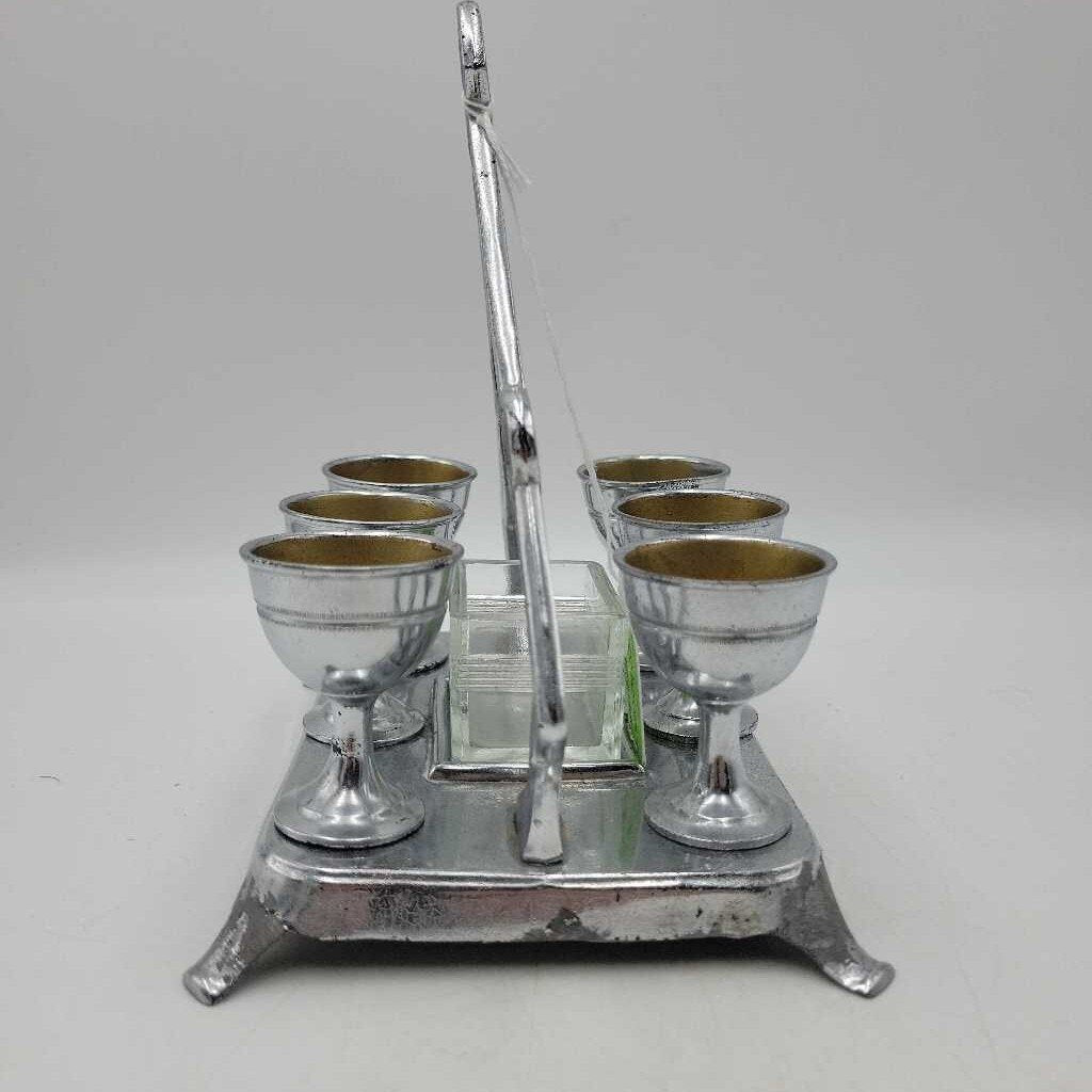 6 place Egg Caddy Art Deco Style (US2)