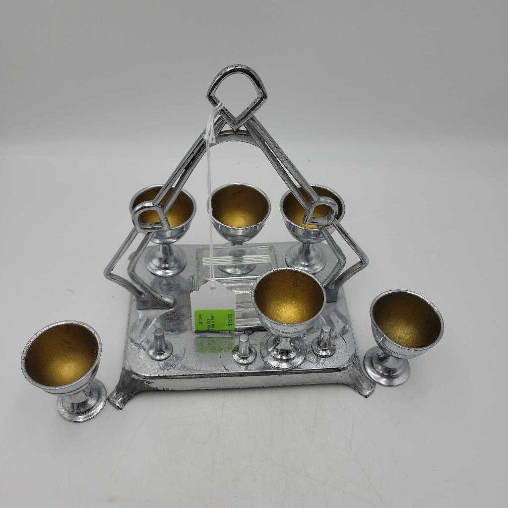 6 place Egg Caddy Art Deco Style (US2)
