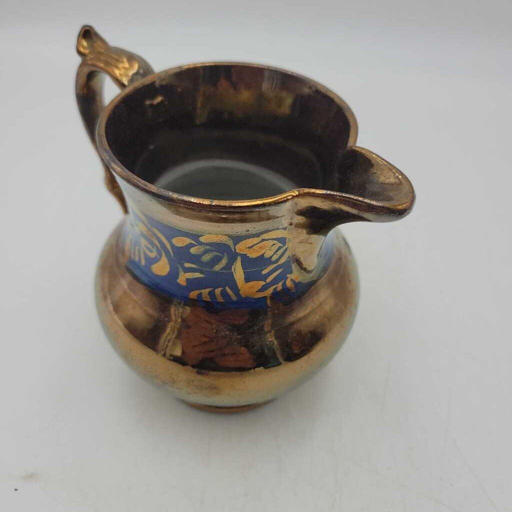 Small copper Lustre Ware Jug (SBG)