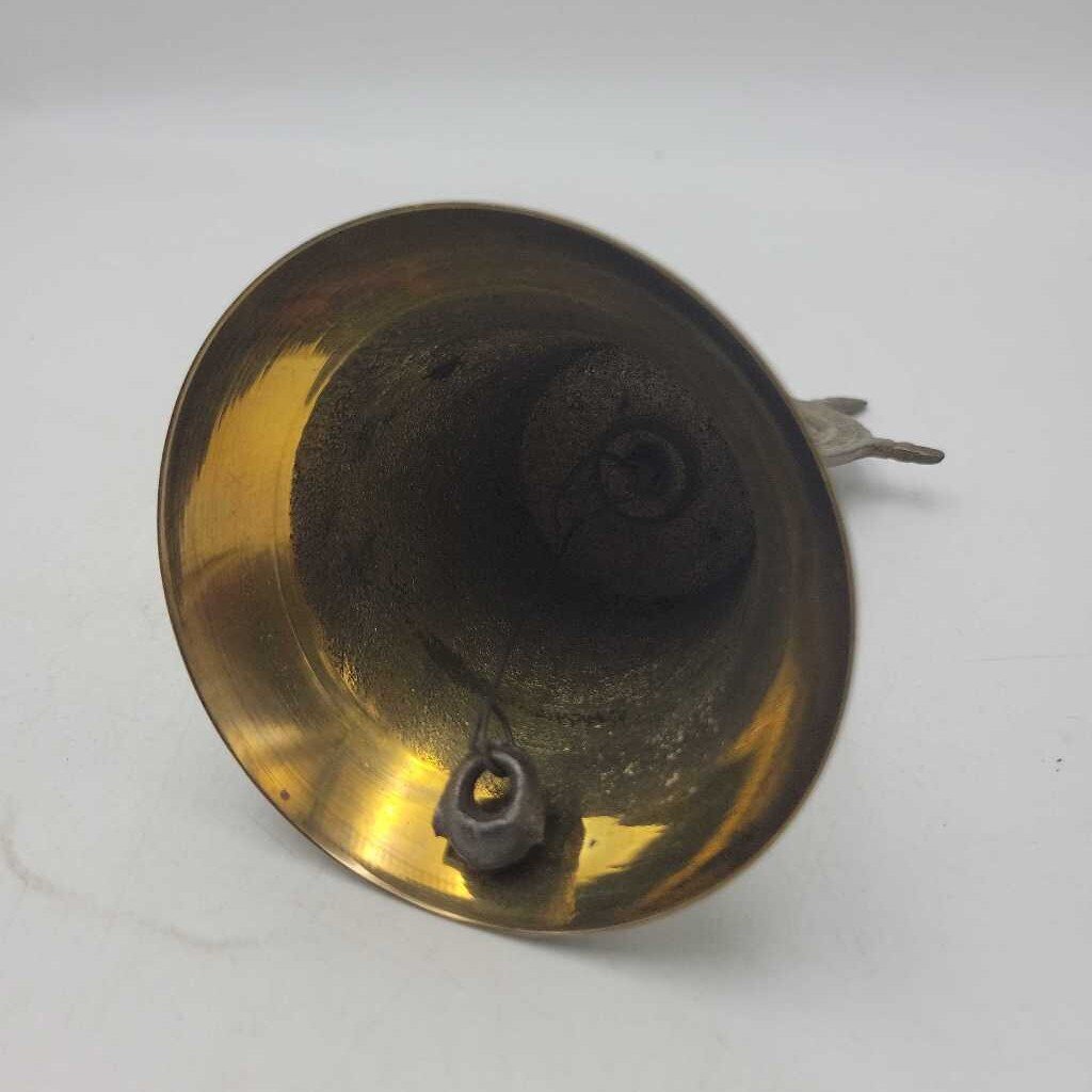 Vintage Brass Bell w/ Ship's Wheel "Handle"(SAL)