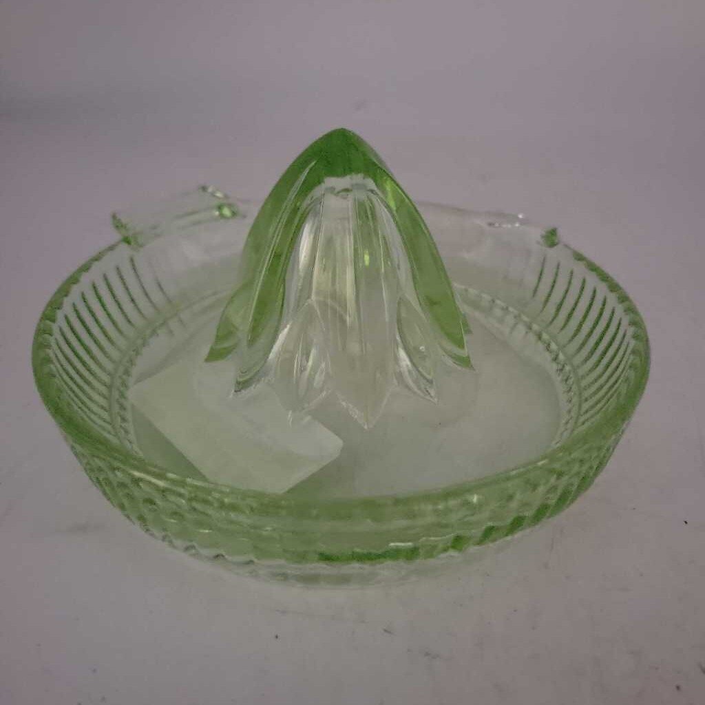 Uranium Glass Juicer circa 1930 (GEC)