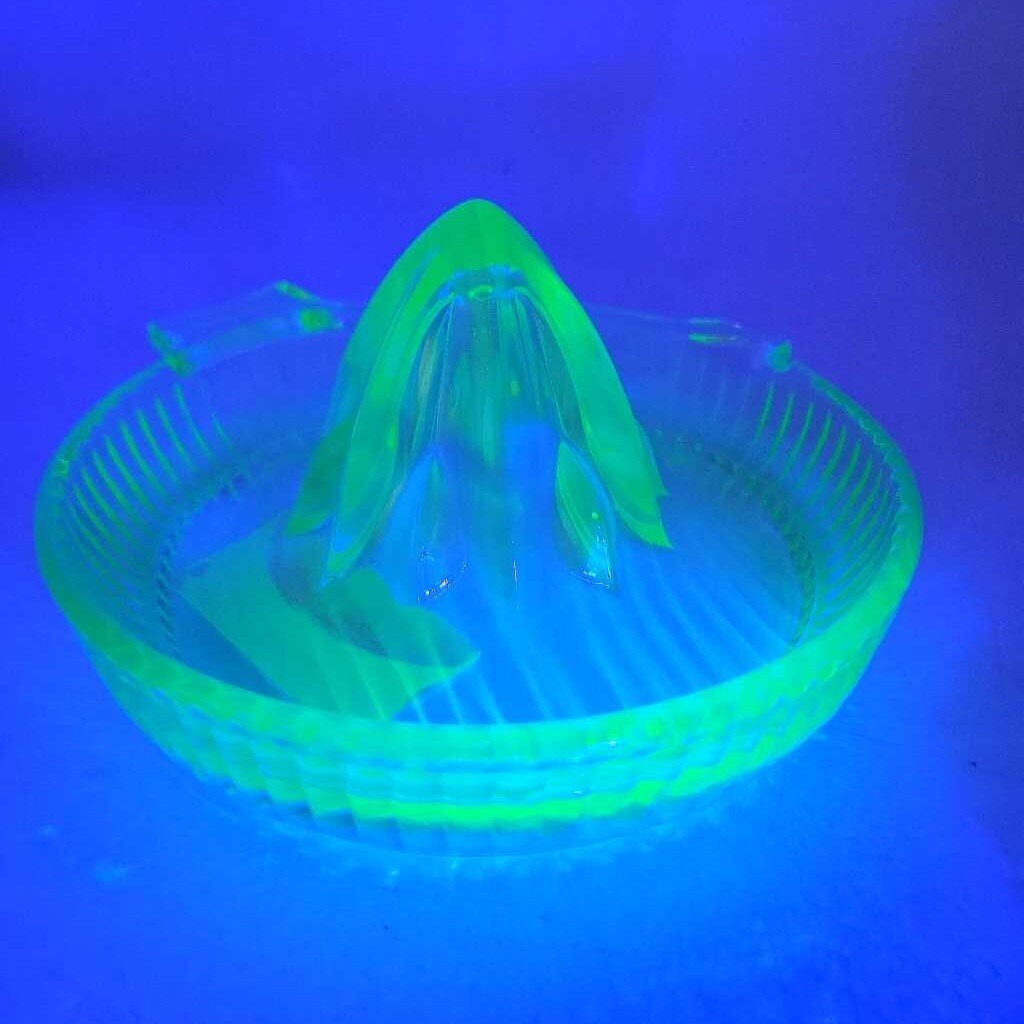 Uranium Glass Juicer circa 1930 (GEC)
