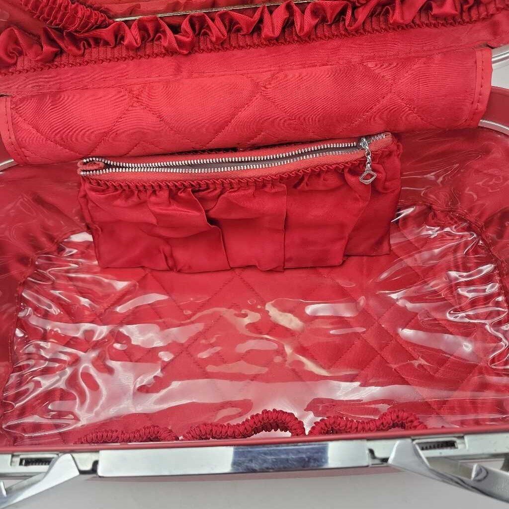 Retro Red Train Case Make up case (LOR)