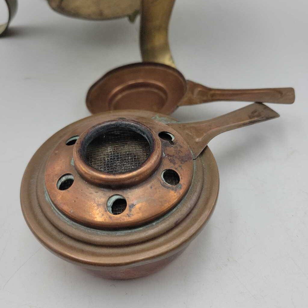 Vintage copper and brass chafing dish (GBZ)