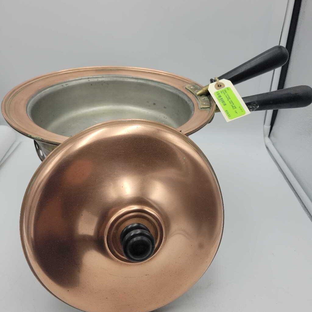 Vintage copper and brass chafing dish (GBZ)