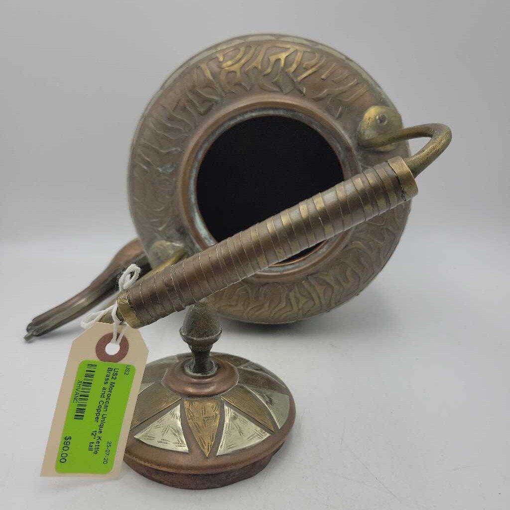 Moroccan Unique Kettle Brass and Copper