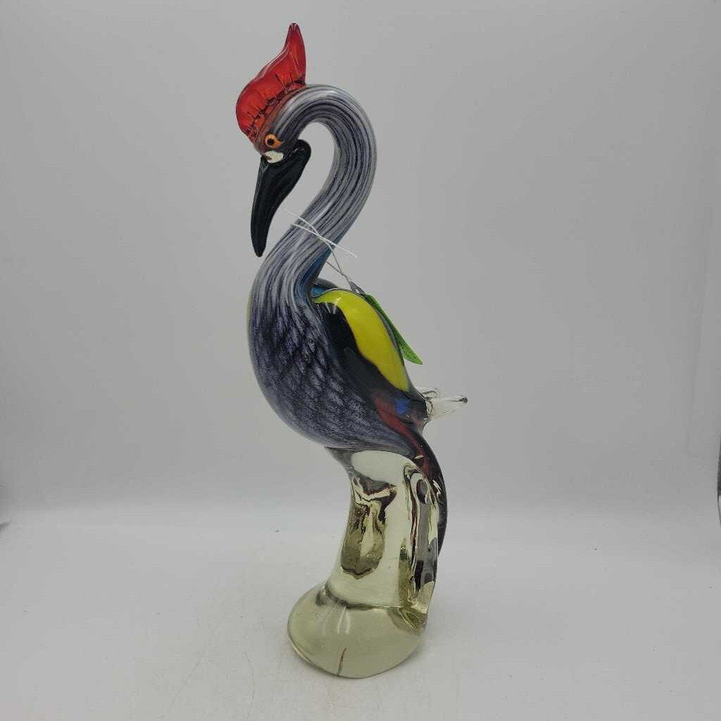 Art Glass Stork Bird (DMG) 0464