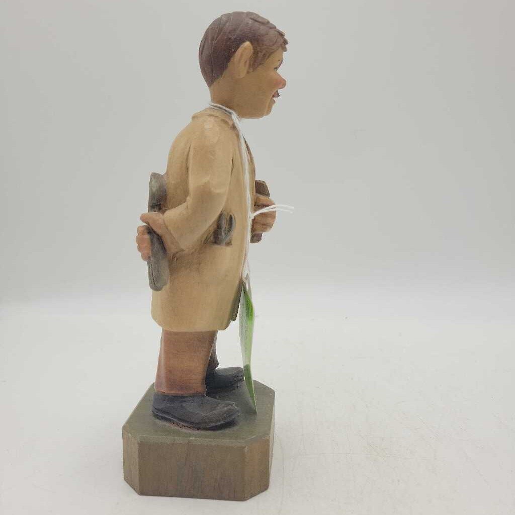 Folk Art Wooden Man Carving Dentist (DEB)