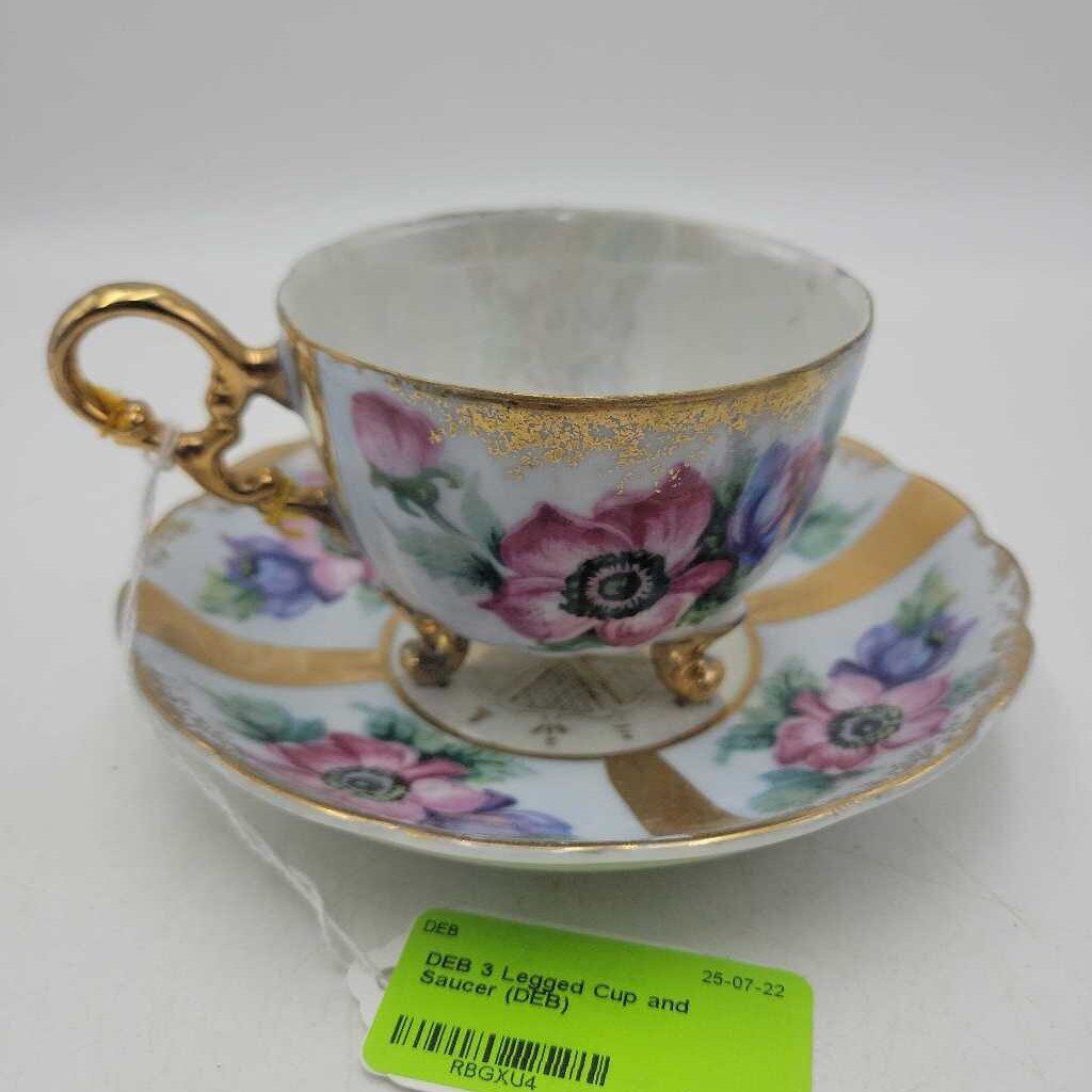 3 Legged Cup and Saucer (DEB)