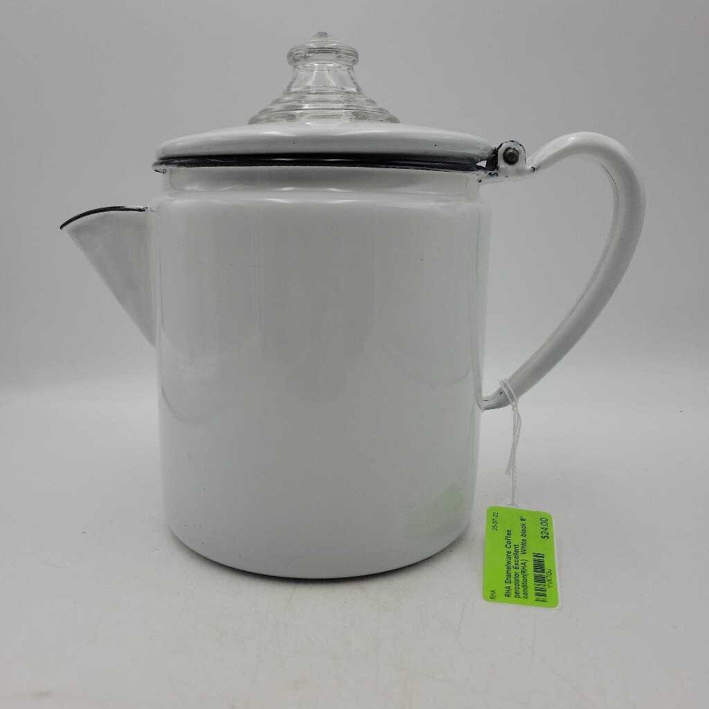Enamelware Coffee percolator Excellent condition(RHA)