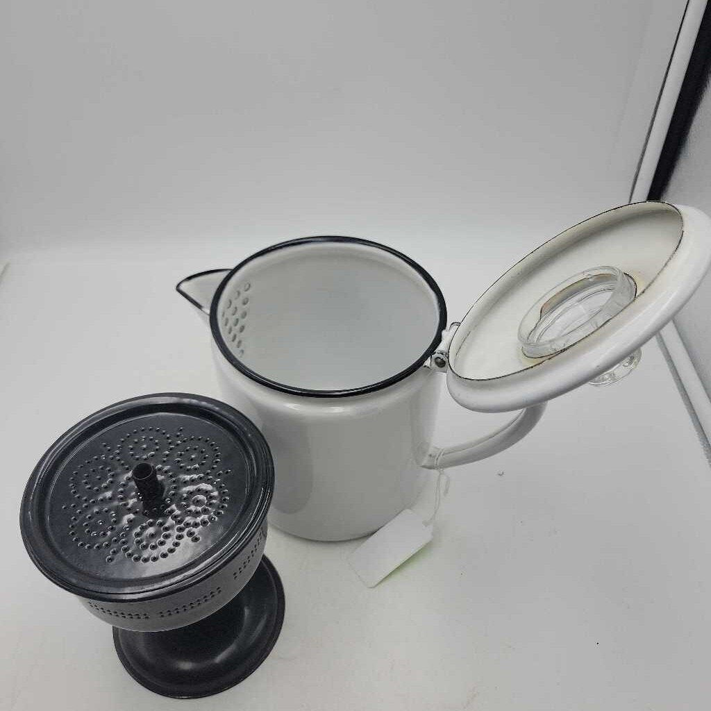 Enamelware Coffee percolator Excellent condition(RHA)