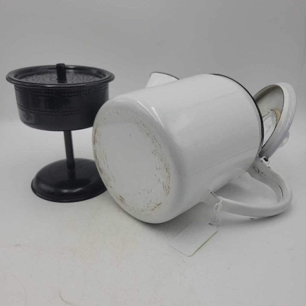 Enamelware Coffee percolator Excellent condition(RHA)