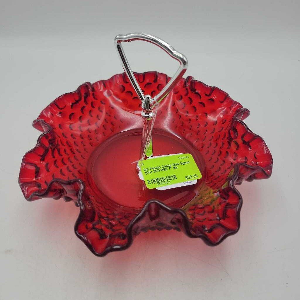 Fenton Candy Dish Signed (DS) 3513