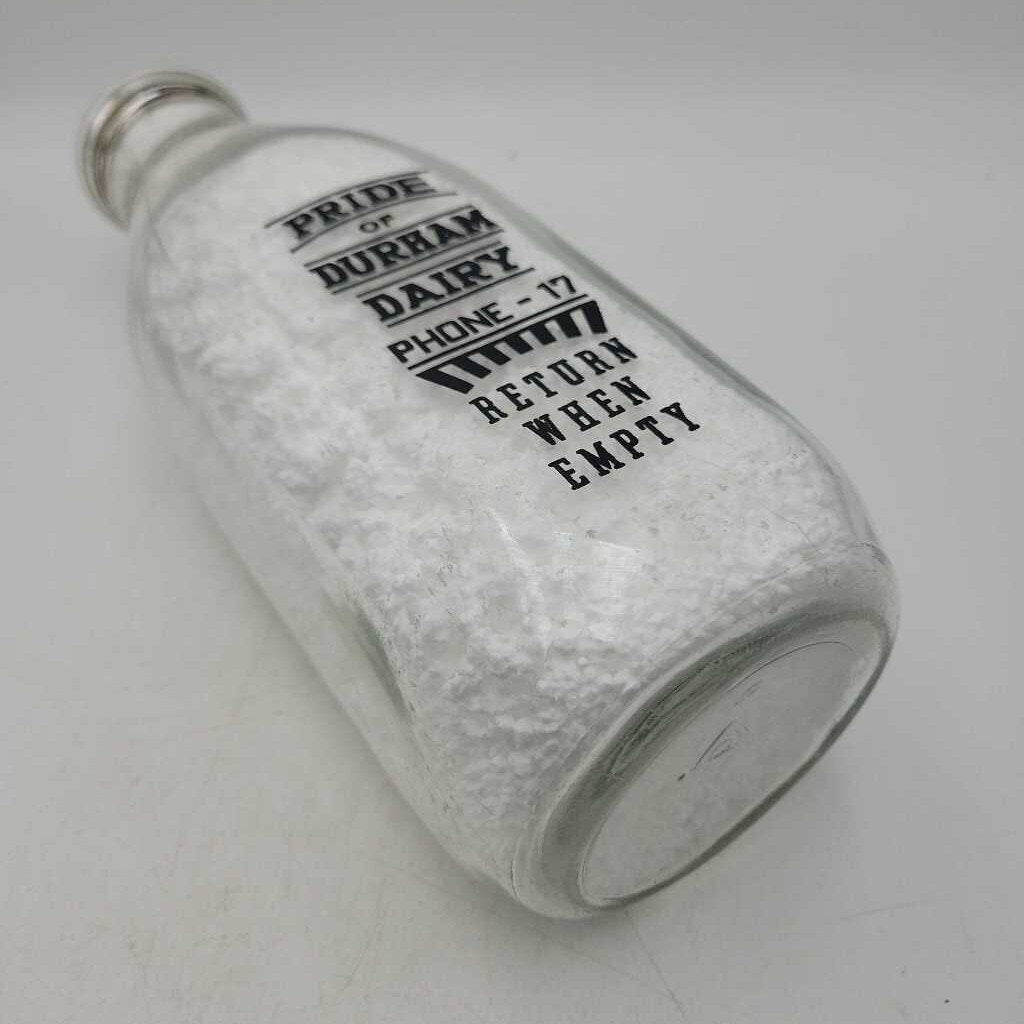 Durham Dairy Quart Milk bottle (JAS)