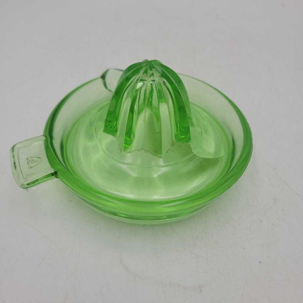 Uranium Glass Juicer circa 1930 (GEC)