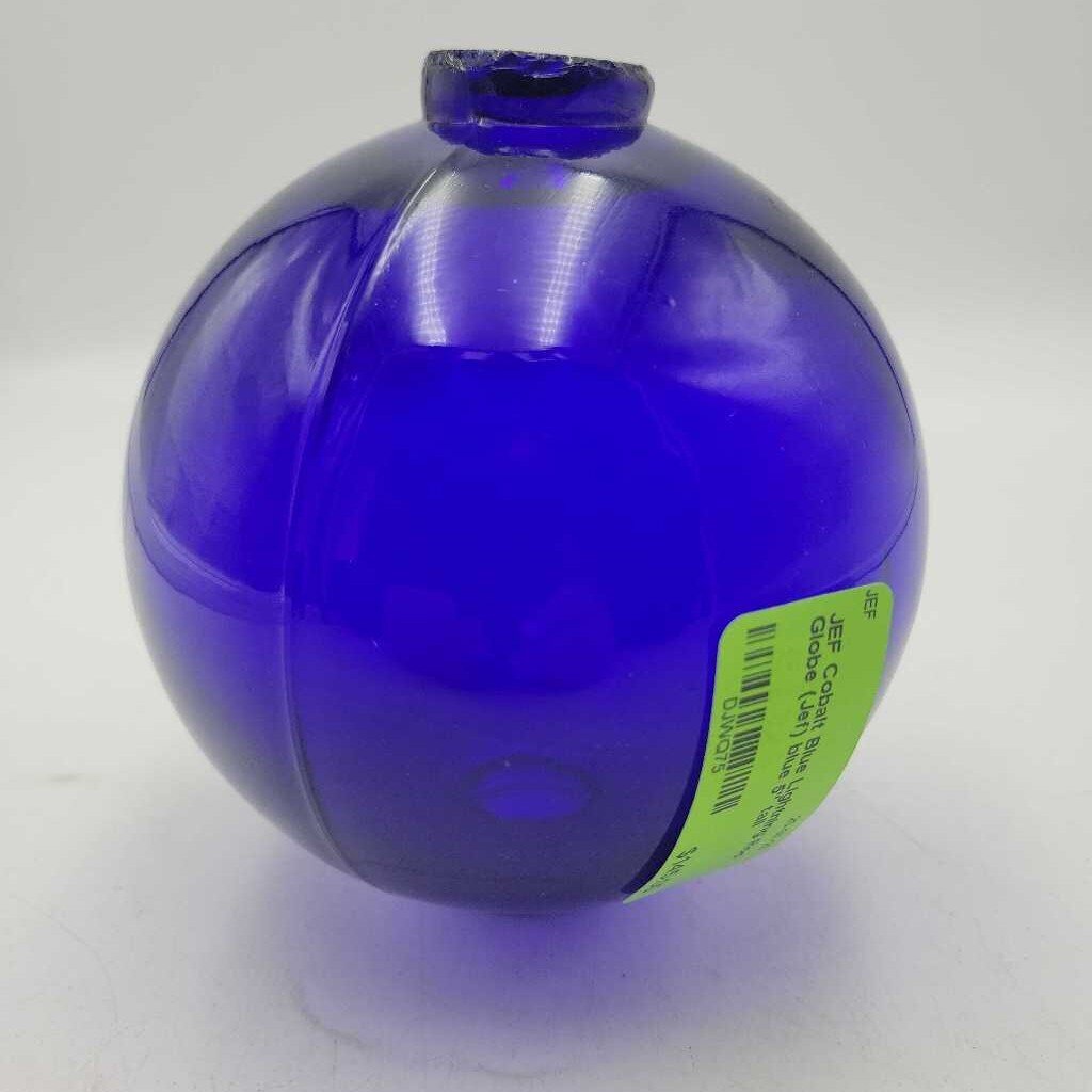 Cobalt Blue Lightning Rod Ball Globe (Jef)