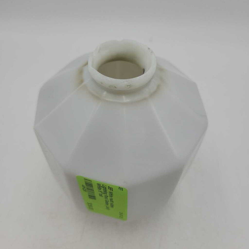 White Hexagon Lightning Rod Ball Globe (Jef)