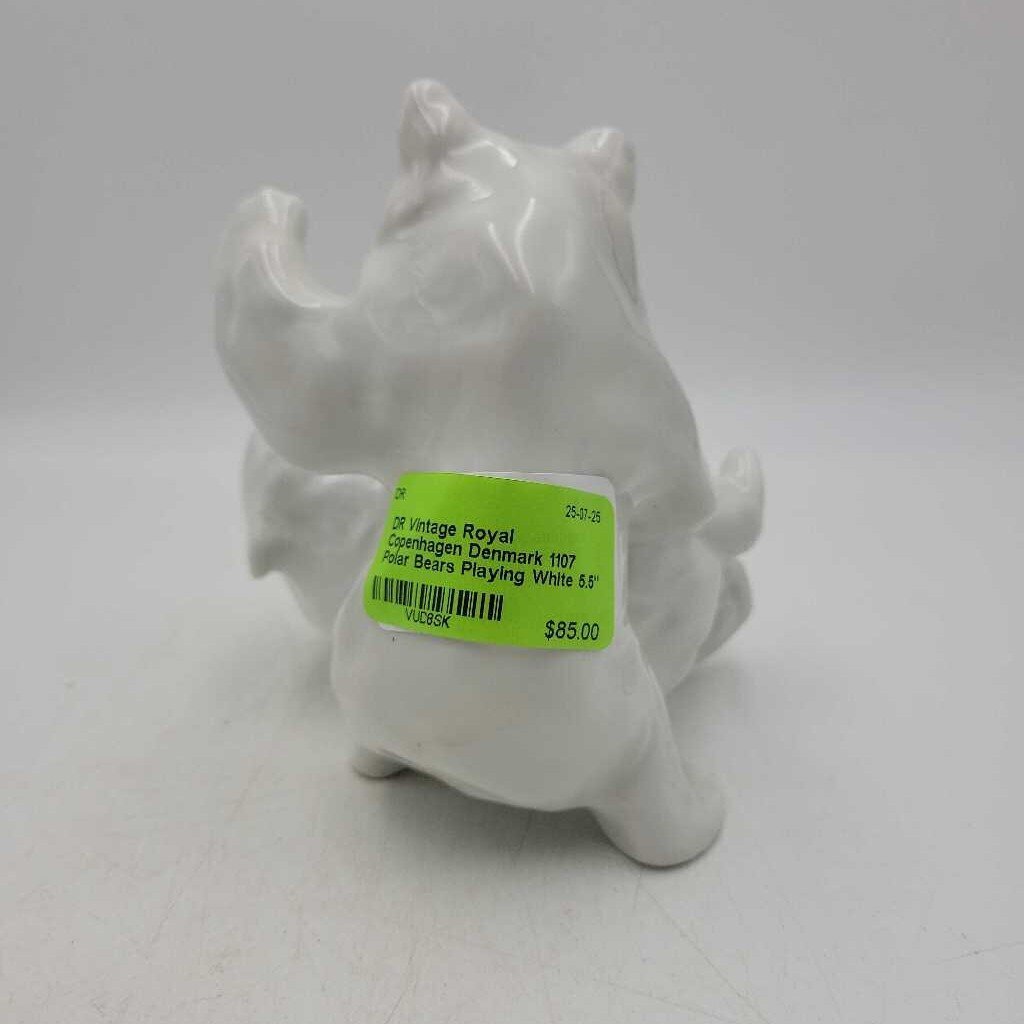 Vintage Royal Copenhagen Denmark 1107 Polar Bears Playing