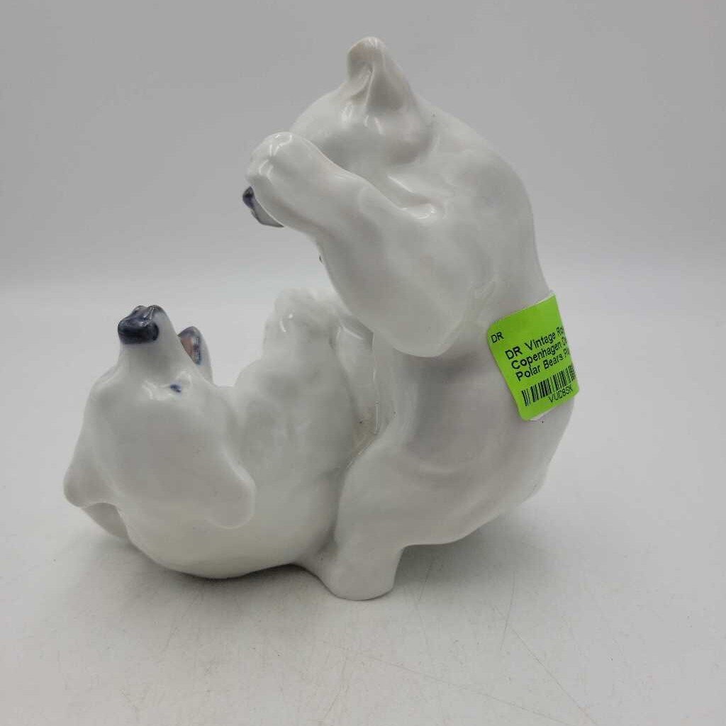 Vintage Royal Copenhagen Denmark 1107 Polar Bears Playing