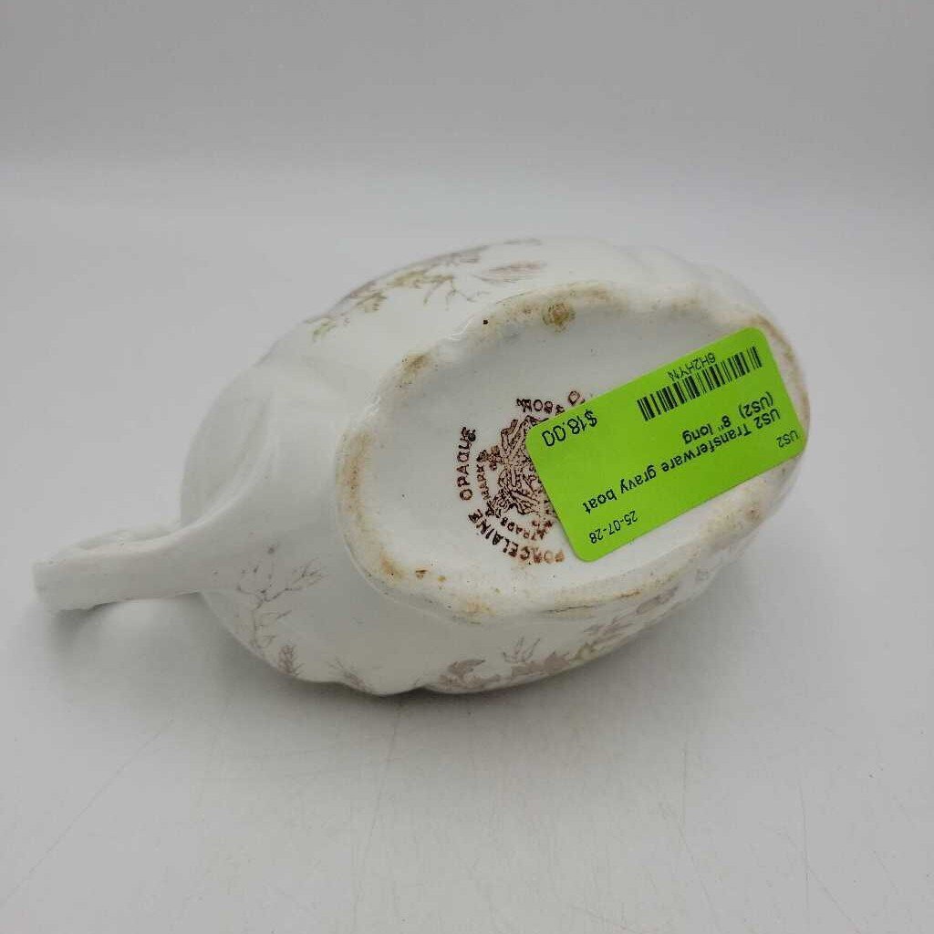 Transferware gravy boat (US2)