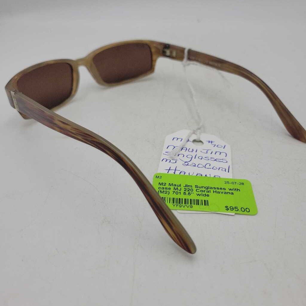 Maui Jim Sunglasses with case MJ 220 Coral Havana (M2) 701