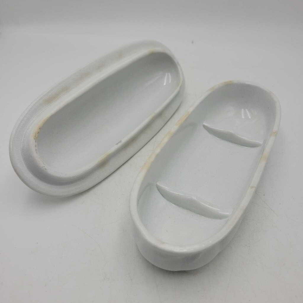 Victorian Ironstone Tooth Brush Razor Holder (TRE)
