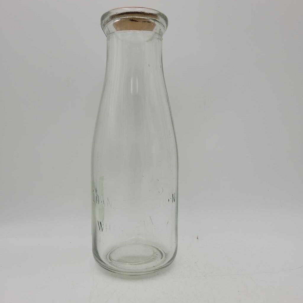 City Dairy pint milk bottle (JAS)