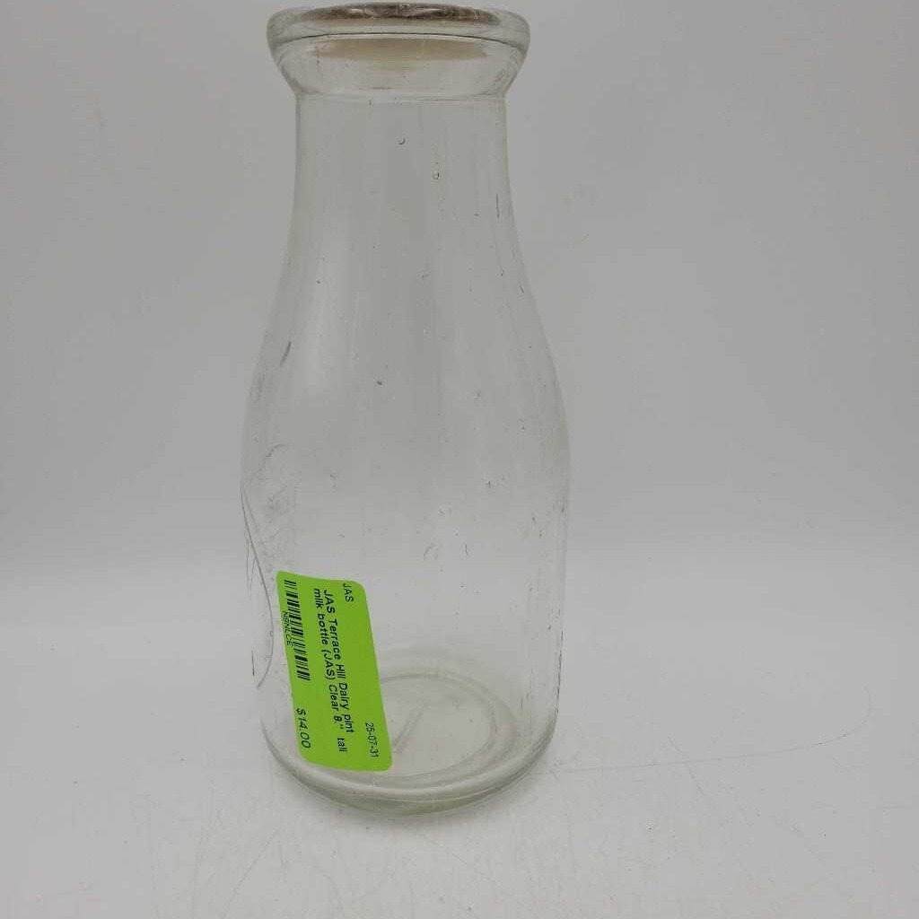 Terrace Hill Dairy pint milk bottle (JAS)