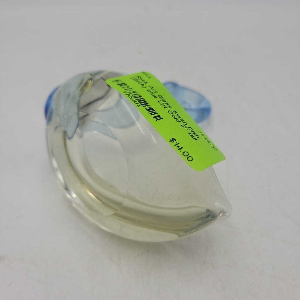 Art Glass Swan Dish (RHA)