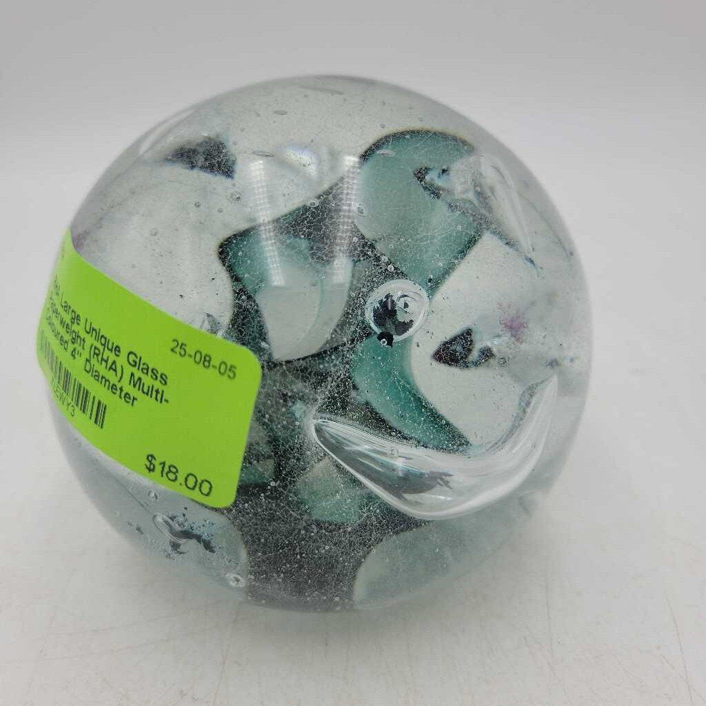 Large Unique Glass Paperweight (RHA)