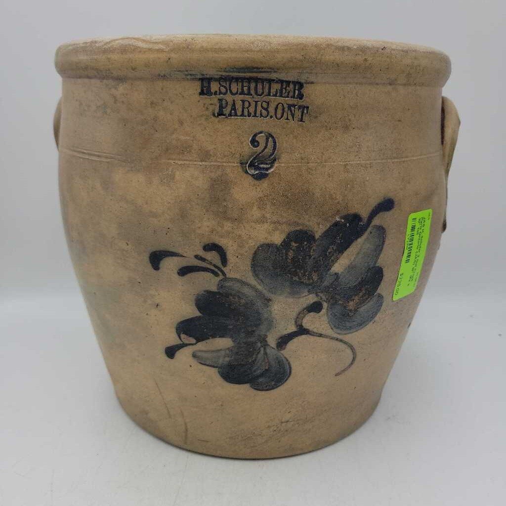 H. Schuler 2 Gal Crock Paris Ontario (JAS)