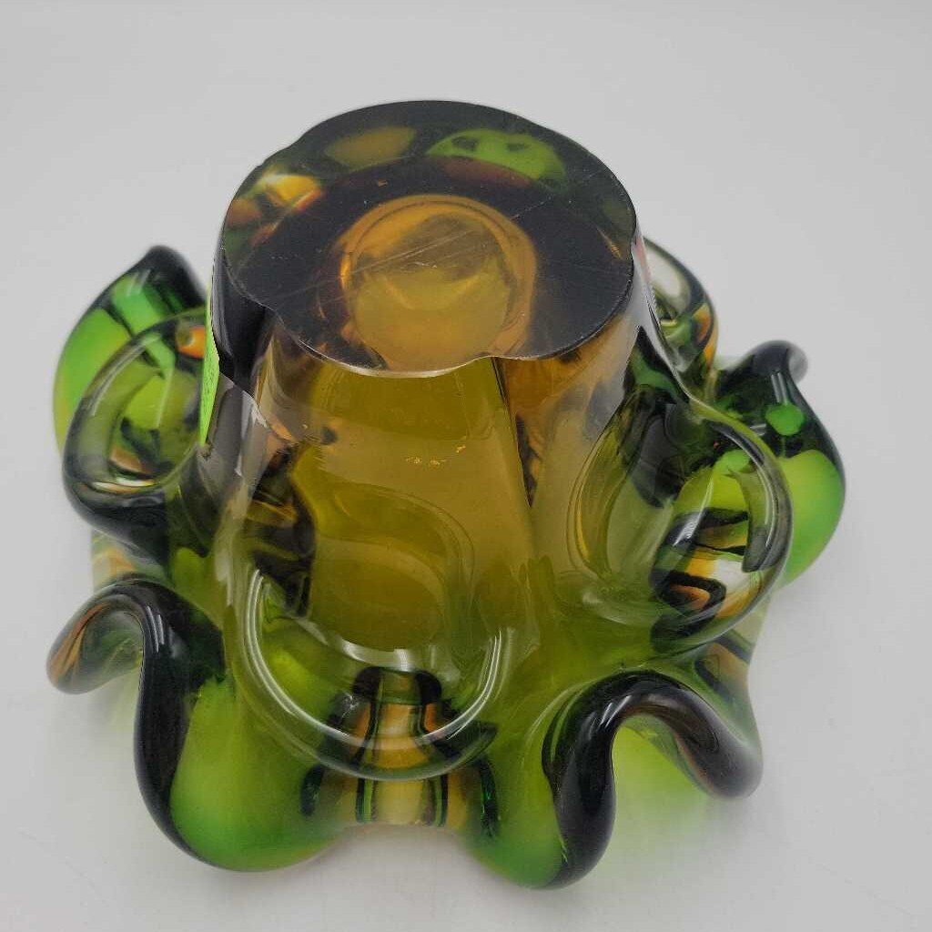 Beautiful art glass bowl vase (DMG) 0377