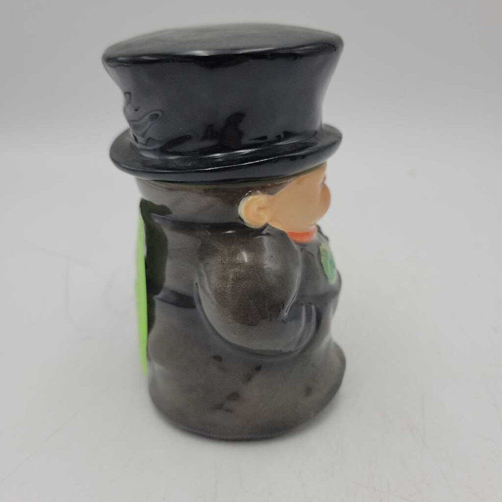 1972 Goebel W. Germany Irish Chimney Sweep Figurine Shamrock & Top Hat jam sugar pot