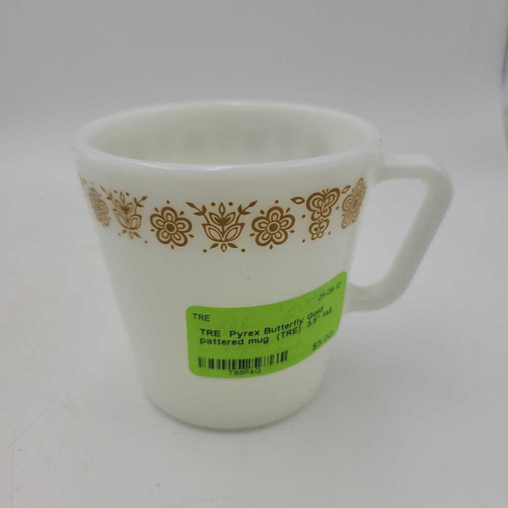 Pyrex Butterfly Gold pattered mug (TRE)