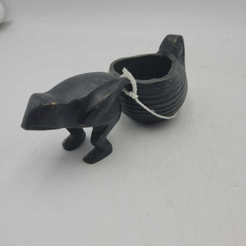 Solid Brass Frog Planter (M2) 306