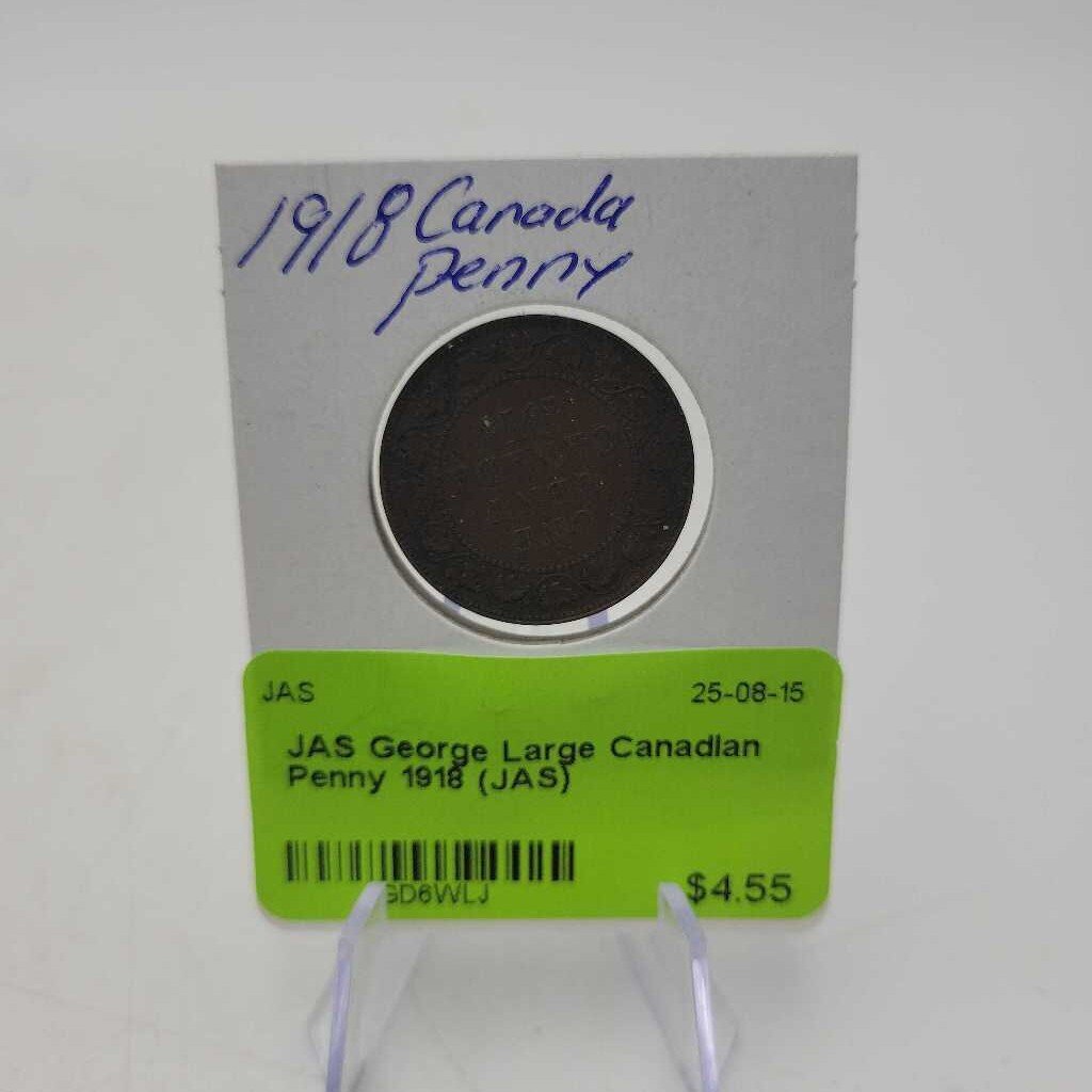 George Large Canadian Penny 1918 (JAS)