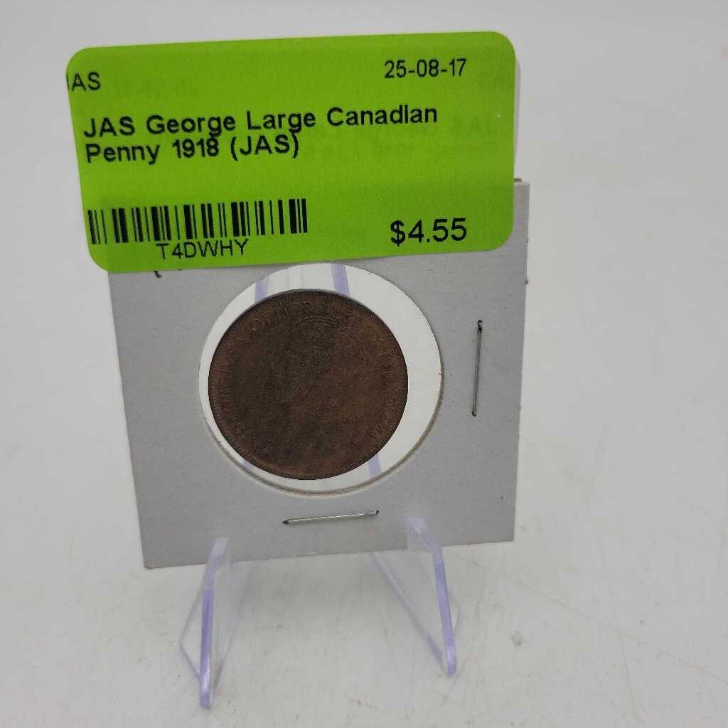 George Large Canadian Penny 1918 (JAS)
