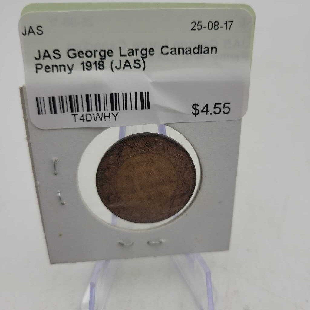 George Large Canadian Penny 1918 (JAS)