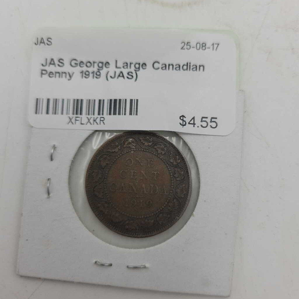 George Large Canadian Penny 1919 (JAS)