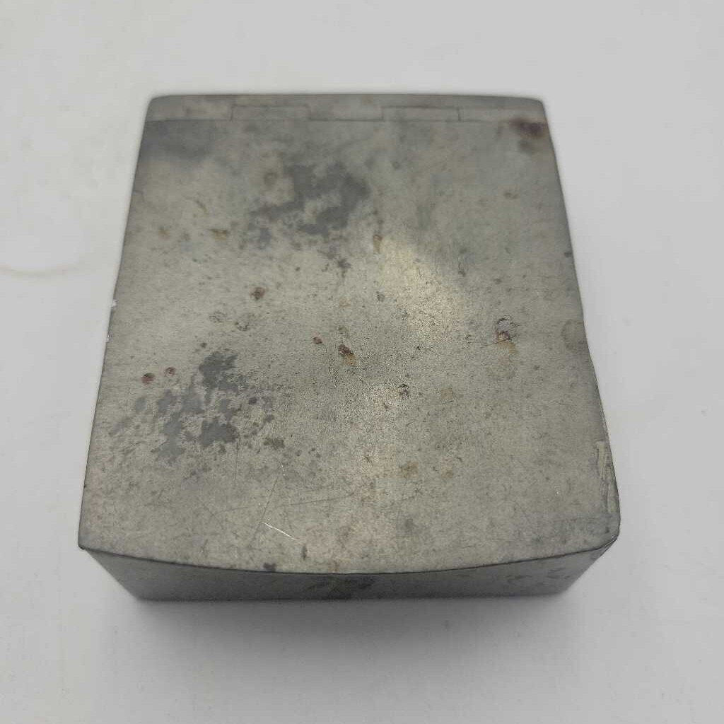 Antique metal watch box (JAS)