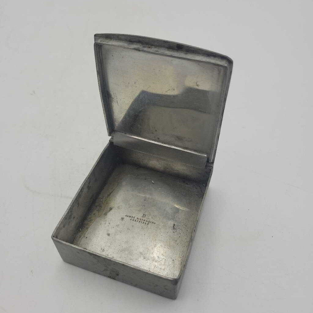 Antique metal watch box (JAS)
