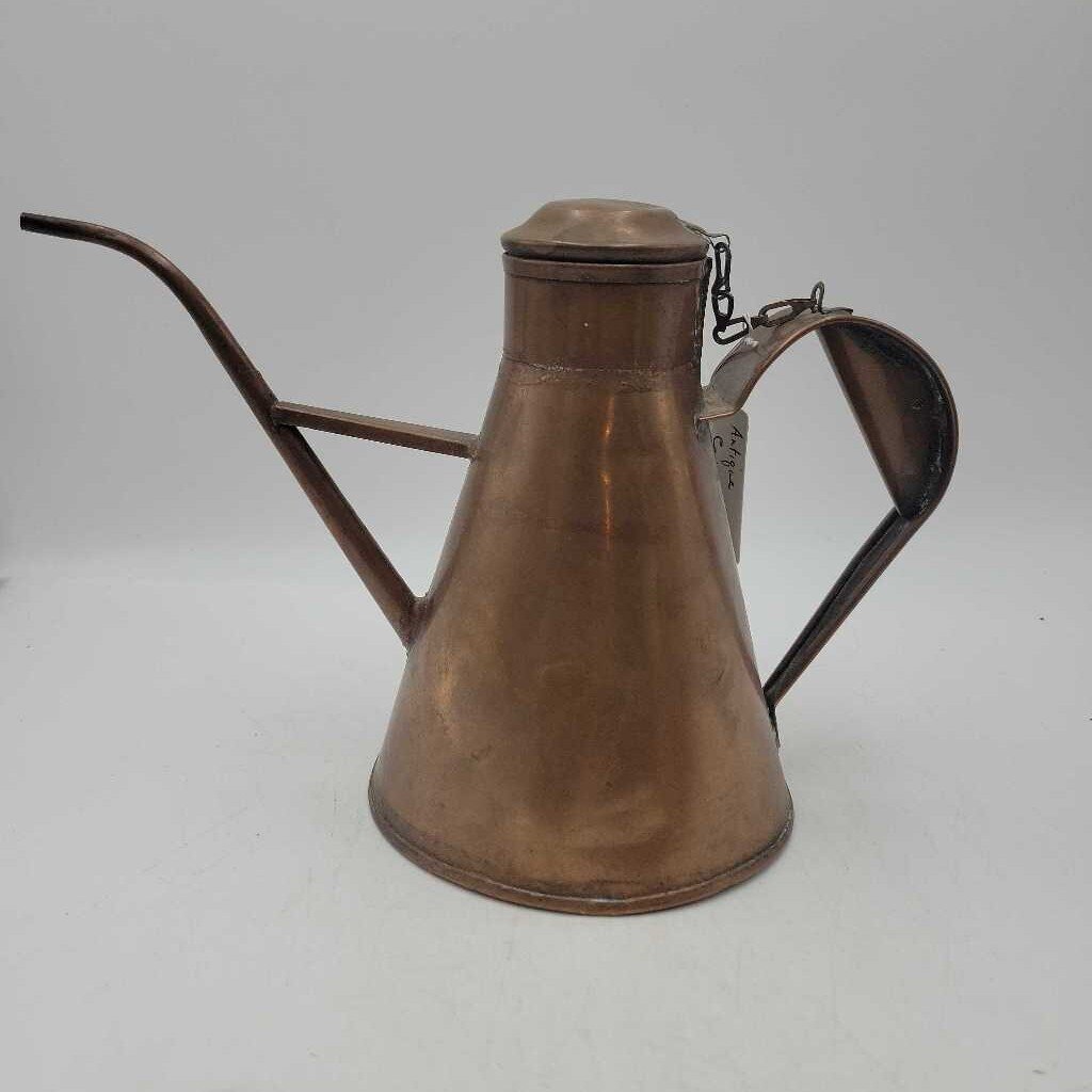Antique Copper Oil Water Can (JL)