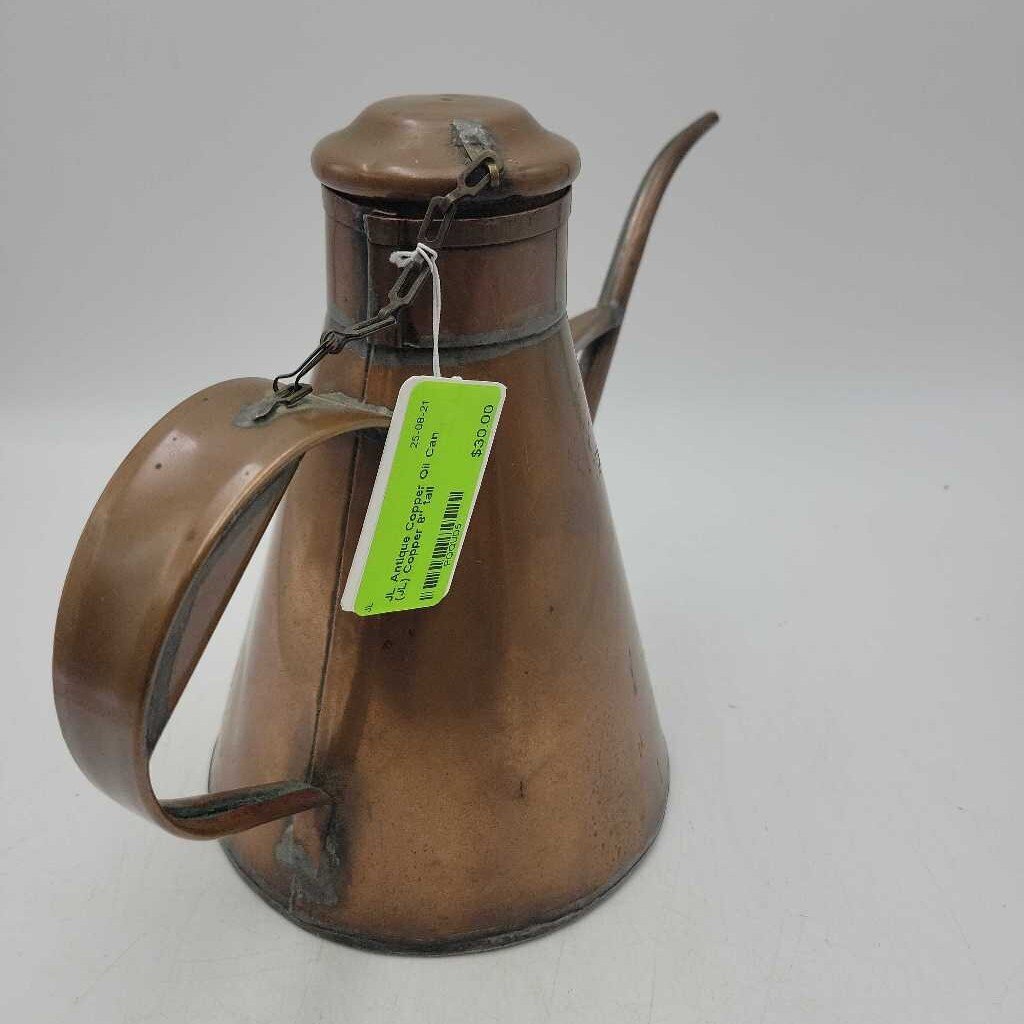 Antique Copper Oil Can (JL)